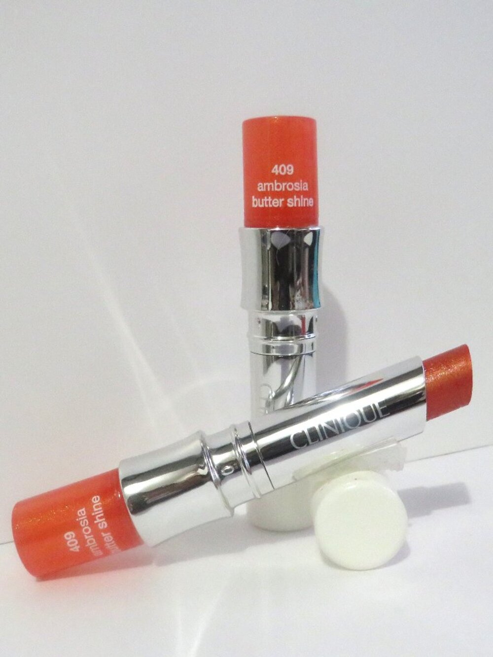 CLINIQUE BUTTER SHINE LIPSTICK 409 AMBROSIA - 2 PC LOT